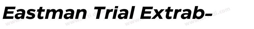 Eastman Trial Extrab字体转换